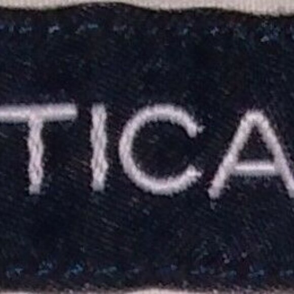 𝅺NAUTICA Striped Button Down Shirt White Navy - Picture 5 of 5